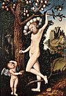 Lucas Cranach the Elder Cupid Complaining to Venus painting